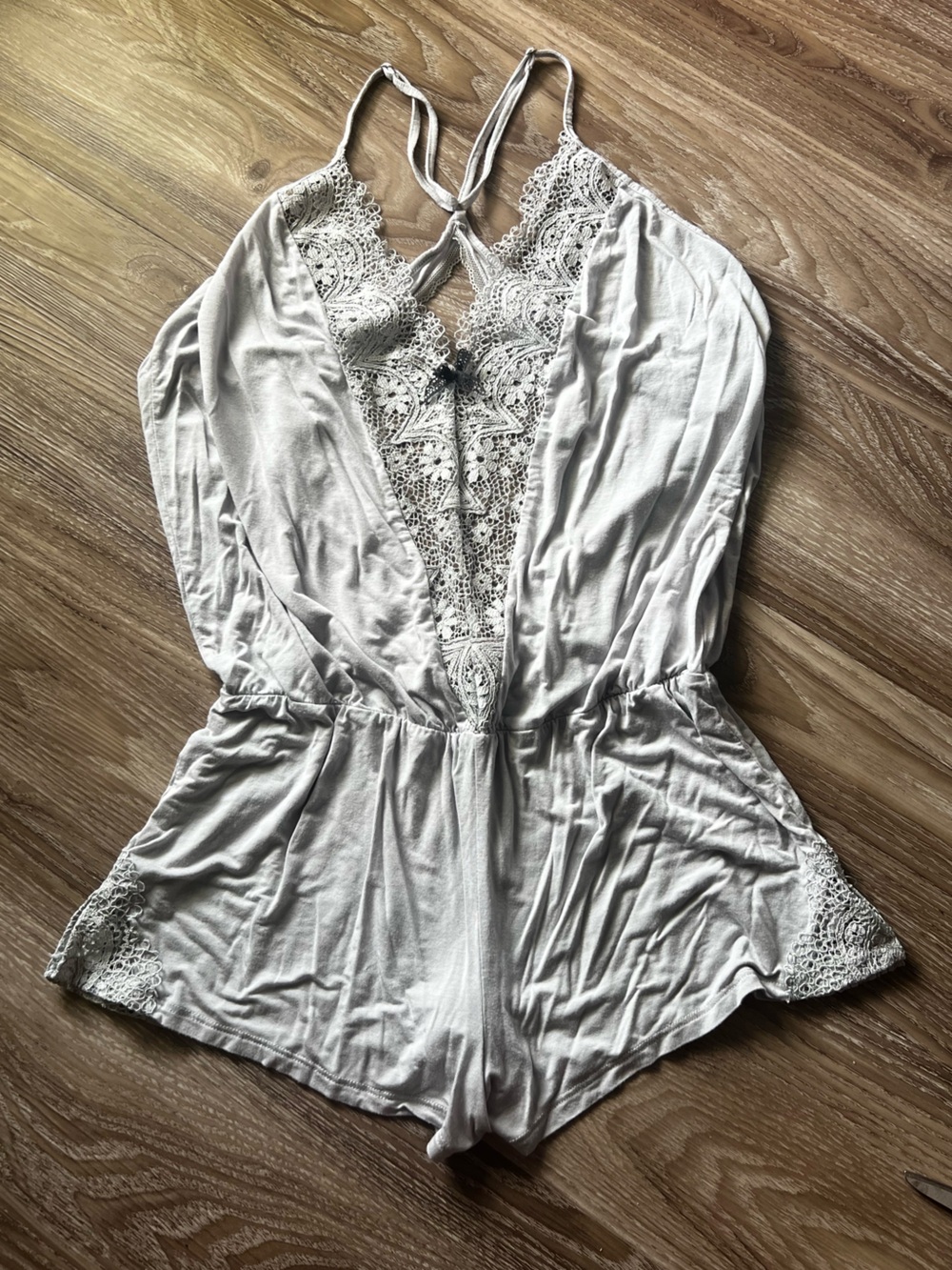 Victoria’s Secret Grey Lace Teddy size medium